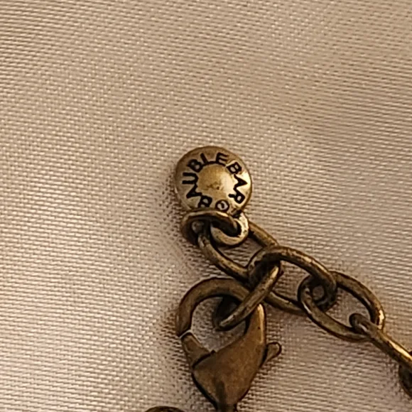 BaubleBar Iridescent Green and Blue Geometric Pendant Necklace - Picture 5 of 7